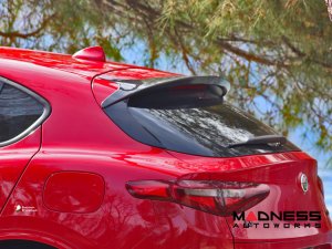 Alfa Romeo Stelvio Roof Spoiler - Carbon Fiber - Stile Italia Alfa Romeo Stelvio Roof Spoiler - Carbon Fiber - Stile Italia